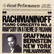 Rachmaninov ラフマニノフ / ピアノ協奏曲第2番、パガニーニの主題による狂詩曲　グラフマン、バーンスタイン＆ニューヨーク・フィル 輸入盤 【CD】