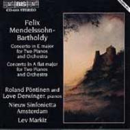 Mendelssohn メンデルスゾーン / Con.for 2 Pianos: Pontinen, Derwinger / Markiz / 輸入盤 【CD】