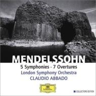 【送料無料】 Mendelssohn メンデルスゾーン / 交響曲全集、序曲集　アバド＆ロンドン交響楽団（4CD） 輸入盤 【CD】