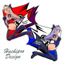 Hachipro Design ハチプロデザイン HPY-001 ヤマハたん サイド3 2×2サイズステッカー 左右セットバイク・車・デカール・シール・YAMAHA・山葉 05P05Nov16