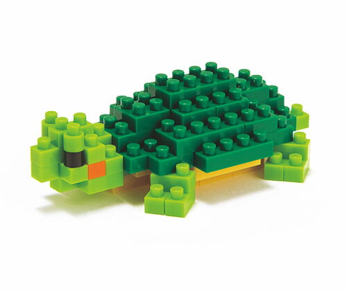 【取寄品】新発売・12才から★ナノブロック　ミドリガメ　nanoblock　動物シリーズ　NBC-033[SmaSTATION/スマステーションで紹介！/ペット/カメ/ダイヤブロック/河田(カワダ)/ブロック遊び/コレクション/再現亀・かめ・みどりがめ・ミドリガメ・ブロック]【T】