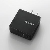 【取】[ELECOM(エレコム)] スマートフォン・タブレット用AC充電器/2A出力/2台同時充電/USB-Aメス2ポート/ブラック MPA-ACUCN005BK