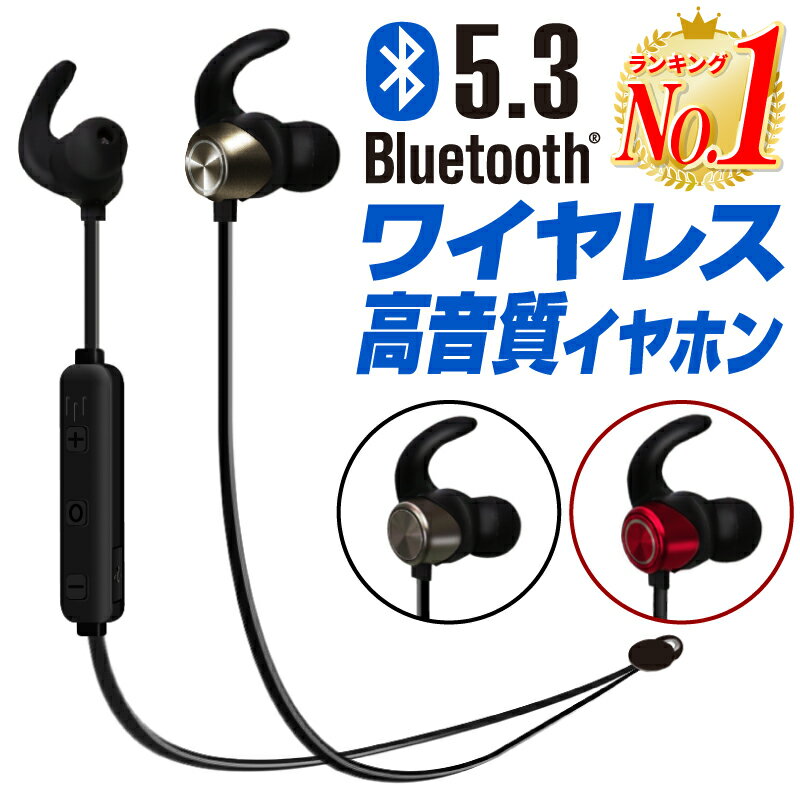 【楽天1位】 ワイヤレスイヤホン Bluetooth5.3 <strong>首掛け</strong> 首掛式 イヤホン マイク 両耳 マグネット ネックバンド 防水 スポーツ ランニング 軽量 通話 コード コードあり bluetooth ワイヤレス イヤフォン イヤホンマイク両耳 iPhone15 iPhone15Pro 2024 ホビナビ 送料無料