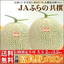 【敬老の日ギフト/北海道秋の味覚★大好評受付中】【順次出荷中★8月18日(月)出荷スタート】【送料無料】富良野メロン(共撰 2玉入 3kg以上)【メロン/赤肉メロン/ふらのメロン/北海道産/お取り寄せ/フルーツ】【?2014/9月中旬】