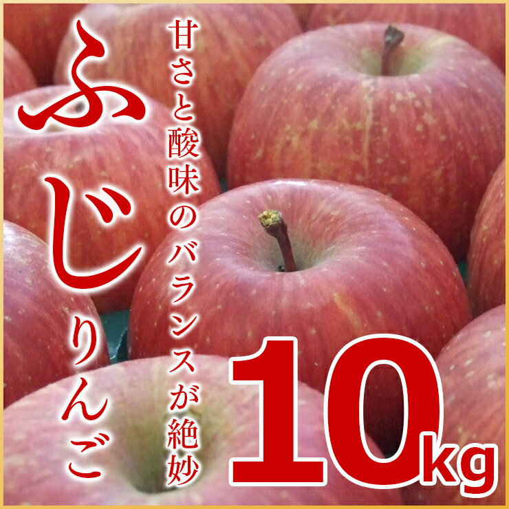 (送料無料)余市町産地直送 りんご【ふじ】10kg 有機質肥料使用　北海道産 余市産 リン…...:hokkaidozeppin:10000124