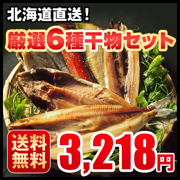 父の日 送料無料 北海道 厳選6種干物セット 北海道 ギフトセット 干物 海鮮 プロの目利き 内祝い 母の日 父の日 敬老の日 お誕生日 お中元 お歳暮