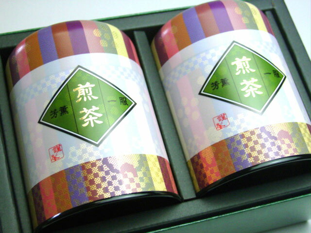 はんなりと京の茶缶入り雅(みやび)缶詰め合せ・朝宮極上煎茶2缶入【送料無料】