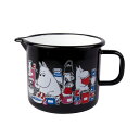 Moomin ムーミン Muurla ムールラ ジャグ ( ムーミンジャム柄 / ブラック )【北欧雑貨】