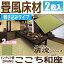 【畳】ここち和座【敷き込みタイプ】880角(清流)2枚入り【大建工業】☆送料無料☆ZIPANG 【YQ57■-2】〈88×88cm〉琉球畳風/ユニット畳/縁無し畳/ダイケン畳【カビ防止 ダニ防止 防汚加工】