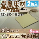 【畳】ここち和座【敷き込みタイプ】880角(彩園)2枚入り【大建工業】☆送料無料☆ZIPANG 【YQ500■-2】〈88×88cm〉琉球畳風/ユニット畳/縁無し畳/ダイケン畳【カビ防止 ダニ防止 防汚加工】
