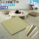 【畳】ここち和座【敷き込みタイプ】970角(彩園)2枚入り【大建工業】☆送料無料☆ZIPANG 【YQ500■-21】〈97×97cm〉琉球畳風/ユニット畳/縁無し畳/ダイケン畳【カビ防止 ダニ防止 防汚加工】