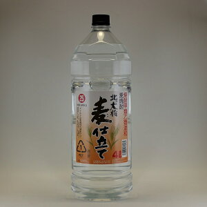 25%北の大将・麦仕立て4L,焼酎甲類、焼酎甲類乙類混和麦焼酎