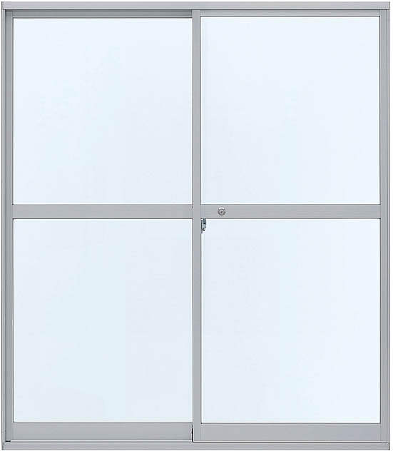 YKKAP窓サッシ 引き違い窓 エピソード[Low-E複層防音ガラス] 4枚建[シャッター付] スチール耐風[半外付]Low-E透明5mm
