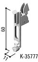 網戸用摺動片(HH-K-35777)【YKK】【スライド網戸】【引違い窓用網戸】【引き違い窓用網戸】【網戸】【はずれどめ】【上部部品】【2M】【4MC】