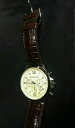 【送料無料】腕時計 マイケルコースクロノグラフメンズブラウンレザーホワイトアナログmichael kors mk8115 chronograph men’s brown leather white analog genuine watch