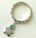 【送料無料】ジュエリー・アクセサリー サインリングカークスフォリーリングチャームボーイズクリスタルbague signe kirks folly bleu ring charm boy crystal t56,5 7 34 d1,8cm neuf