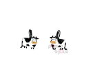 【送料無料】ジュエリー・アクセサリー ジュエリーブラックホワイトカウイヤリングロリロタlol bijoux boucles doreilles vache noire et blanche lolilota
