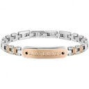 【送料無料】ジュエリー・アクセサリー ブレスレットマセラティマンシルバースチールbracciale maserati uomo jm419arz01 acciaio argento