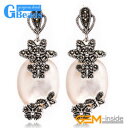 【送料無料】猫 キャット ネコ イヤリング ピアスチベットシルバーイヤリングファッション16x32mm oval stone carved tibetan silver dangle earrings women fashion jewelery