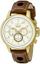 【送料無料】腕時計 ウォッチメンズラリーkゴールドブラウンレザーウォッチウォッチinvicta 16011 mens s1 rally 18k gold ionplated watch with brown leather watch