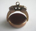 【送料無料】腕時計 ウォッチアンティークビクトリアローズゴールドカネスイベルウォッチフォブantique victorian 10ct rose gold swivel bloodstone carnelian spinning watch fob