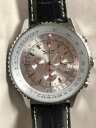 【送料無料】腕時計 ウォッチクロノグラフアナログステンレススチール#chronograph analog 6 hands 24 hours function stainless steel men039;s wrist watch