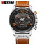 【送料無料】腕時計 ウォッチトップクロノグラフクォーツスポーツcurren 8287 top chronograph quartz watches men 24 hour date men sport leathe
