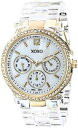 【送料無料】腕時計 ウォッチゴールドケースブレスレットクリアxoxo xo5527 womens clear bracelet w rhinestones on gold case watch