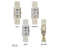 【送料無料】腕時計 ウォッチジュネーブラインストーンレディースブレスレット geneva rectangular rhinestone ladies bracelet watch 19mm