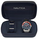 【送料無料】腕時計 ウォッチホワイトカップボックスリファレンスorologio uomo nautica white cup box set ref napwhc002