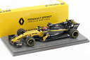 【送料無料】模型車 モデルカー スポーツカーロバートクビサルノー#テストハンガリーフォーミュラrobert kubica renault rs17 46 test hungary gp formula 1 2017 143 spark
