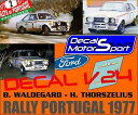 【送料無料】模型車 モデルカー スポーツカーデカールフォードエスコートラリーポルトガルdecal 124 ford escort bwaldegard h thorszelius rally portugal 1977