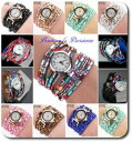 【送料無料】スエードレザーシリーズavvolgenteorologio slake orologio da polso pelle scamosciata look glitter 9 serie colorato