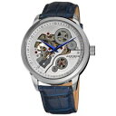【送料無料】レザーストラップakribos xxiv ak538bu orologio da polso da uomo, cinturino in pelle