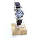 【送料無料】ムラノガラススチールスキンウォッチウォッチorologio donna acciaio pelle watch in vetro di murano murrina millefiori