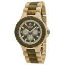 【送料無料】クロックグリーンサンダルウォッチorologio green time zzero uomo watch wood zw014b legno sandalo multifunzione