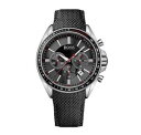 【送料無料】ヒューゴボスクロノグラフストラップドライバースポーツnuovo hugo boss 1513087 driver sport da uomo cinturino in pelle nera orologio cronografo