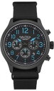 【送料無料】ノーティカクロックアナログクロノグラフスチールストラップファブリックナイnautica orologio uomo analogico cronografo acciaio cinturino tessuto nai16514g