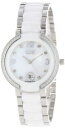 【送料無料】バールクオーツアナログセラミックスホワイトburgi bur072wt orologio da polso al quarzo, analogico, donna, ceramica, bianco