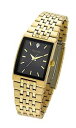 【送料無料】アナログステンレススチールゴールドaccurist orologio da polso, analogico, uomo, acciaio inox, oro d7g
