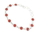 【送料無料】ブレスレット アクセサリ- レッドオニキススターリングシルバーブレスレットred onyx gemstone 925 sterling silver bracelet stamped 54 g