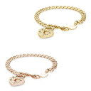 【送料無料】ブレスレット スチールブレスレットチェーンロックbracciale catena brosway tresor in acciaio pvd con cuore e serratura con zirconi