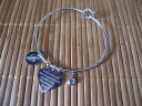 【送料無料】ブレスレット スチールブレスレットインフルエンザbracciale in acciaio simil buoni propositi nella vita mi sono innamorato love