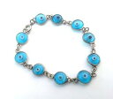 【送料無料】ブレスレット カフシルバーブラックアイマジックアイnuova inserzionenazar bracciale argento colorate, occhio nero, occhio magico, fortuna