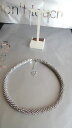 【送料無料】ブレスレット ネックレスイヤリングラグジュアリーシルバースワロフスキーホワイトcompleto collana orecchini luxury semirigido pl argento swarovski bianchi