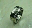【送料無料】ブレスレット クラウンコインリングnuova inserzionemezza corona moneta anello dimensione z