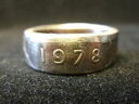 【送料無料】ブレスレット リングアイルランドコインサイズアイルランドanello moneta irlandese fatto a manotaglia 1978, r 12 us 9, irlanda, r1175