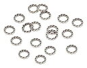 【送料無料】ブレスレット ビーズツイストリングパッケージbeads unlimited20 x 2 mm, in metallo, anelli intrecciati, confezione da o1k