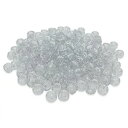 【送料無料】ブレスレット ビーズポニープラスチックボディシルバーbeads unlimited glitter pony, corpo in plastica, argento, 6x 8mm m0j