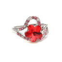 【送料無料】ブレスレット リングクリスタルスワロフスキーエレメントanello donna cristallo swarovski elements rosso n05